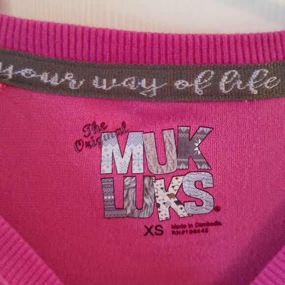 EUC Muk Luks Pink Sweatshirt - Picture 3 of 4